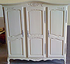 vintage french 3 door armoire